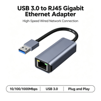 USB 3.0 naar Gigabit Ethernet-adapter 1000 Mbps RJ45-netwerkkaart USB bekabelde LAN-adapter voor laptop-pc