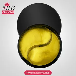 OEM ODM all'ingrosso collagene benda sull'occhio di lusso oro eyemask sotto gli occhi cura della pelle cuscinetti in gel di collagene giallo maschera per gli occhi patch sotto gli occhi