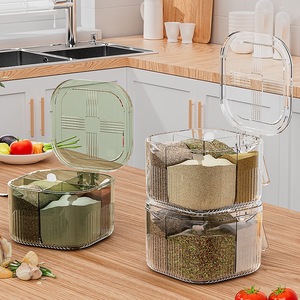 กล่องเก็บของในครัวเรือน ผลิตจากพลาสติกใส ฉีดขึ้นรูป ทนทาน กันน้ำ ปิดสนิท ความจุขนาดใหญ่ ทันสมัย ใช้กับเครื่องล้างจานได้ - Product Image 2