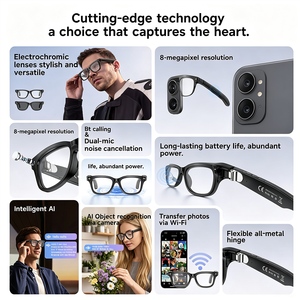 Lentes Inteligentes W711 con IA, Cámara Dual 4K, Carga Magnética, Traducción de Fotos y Vídeos, Asistente de Voz en Tiempo Real, Gafas de Viaje - Product Image 4