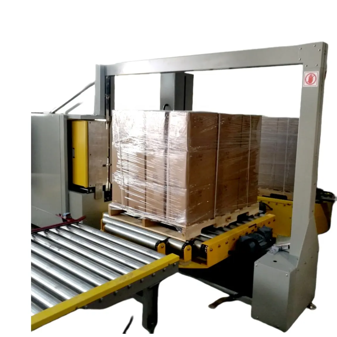 Superiority Automatic Pallet Vertical Online Fully Automatic Pallet Packing Premium Carton Strapping Machine Made In Shanghai
