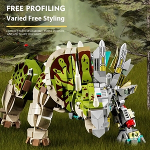 MJI 13051 Triceratops1368 pièces bloc MOC Puzzle blocs de construction ensembles briques éducatifs bricolage pièces jouets pour enfants - Product Image 4