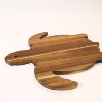 Planche à découper en bois d'acacia de haute qualité, épaisseur 1,5 cm, en forme de tortue de mer, réutilisable, durable, facile à nettoyer, motif découpé animal