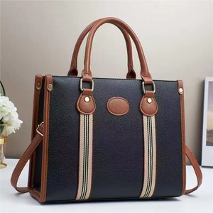 Borse a Mano in Pelle PU Marrone Grande, Colorate e Alla Moda, Fatte a Mano con Logo Personalizzato per Donne e Signore - Product Image 5