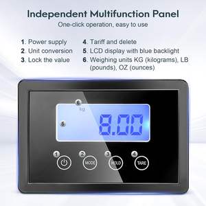 Bilancia per spedizione digitale 180Kg 200kg bilancia per spedizione pesante in acciaio inox ad alta precisione per pacchi/valigie/bilance per animali domestici - Product Image 3