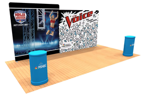 8ft 10ft 20ft triển lãm bối cảnh triển lãm thương mại hiển thị CuộN kéo lên <span class=keywords><strong>Pop</strong></span> Up hiển thị gian hàng căng và đường cong biểu ngữ đứng bên nền - Product Image 3