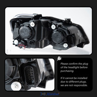 XUNBAI VW Polo MK5 Double U Red Dynamic DRL LED Phare Avant 2011-2018 12V Garantie 1 An Amélioration Rétrofit Auto
