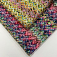 Modisches Design Häkel-Spitzenstoff Buntes Garn Gefärbter Jacquard-Strickstoff für Bikini & Bademode