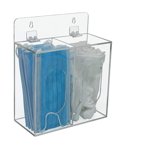 Porte-gant médical mural Boîte distributrice en acrylique écologique pour masques jetables Couvre-chaussures en <span class=keywords><strong>filet</strong></span> à <span class=keywords><strong>cheveux</strong></span> - Product Image 1