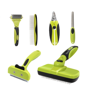 Bán buôn chuyên nghiệp đa chức năng 6 trong 1 thân thiện với môi nhựa TPR Cat Dog grooming Tool Kit PET làm sạch bàn chải thiết lập - Product Image 4
