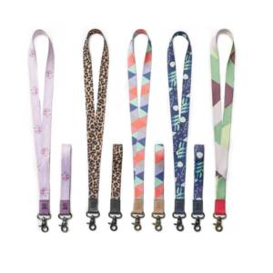 Custom <b>Polyester</b> Soft Neck <b>Lanyard</b> Print Leather Creative Short <b>Lanyard</b> With Logo Custom - Product Image 2