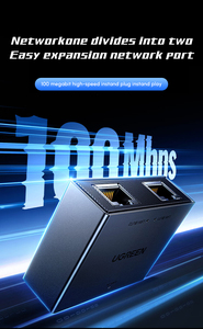 Сплиттер Ethernet UGREEN 1000 Мбит/с, 1 на <span class=keywords><strong>2</strong></span>, Plug and Play, одновременное подключение <span class=keywords><strong>2</strong></span> устройств к сети - Product Image 5