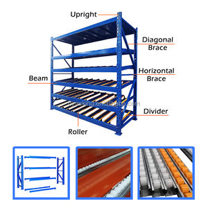 Dj धातु रैक निर्माता कार्टन प्रवाह मध्यम शुल्क समायोज्य संक्षारण संरक्षित 5 परत गोदाम रैक बोलेटलेस आश्रय - Product Image 2