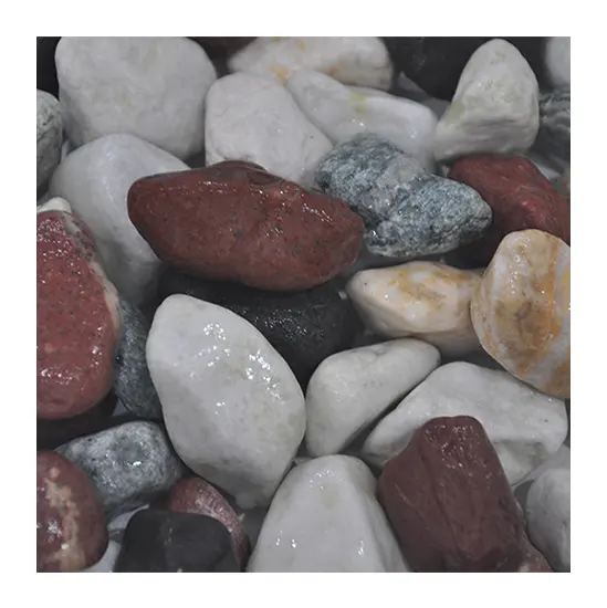 GS-013 मिश्रित गेंद कंकड़ रॉक पत्थर मिश्रण रंग नदी पत्थर प्राकृतिक कंकड़ पत्थर