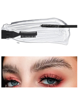Gel à sourcils professionnel en gros avec brosse, végétalien, 2-en-1, waterproof, longue tenue, pour coiffage, marque privée