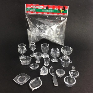 Set di 13 Pezzi di Accessori per Casa delle Bambole in Plastica, Mobili da Pranzo, <span class=keywords><strong>Mini</strong></span> Giocattoli Alimentari e Bevande, Set Fai-da-Te per Bambole alla Moda - Product Image 3