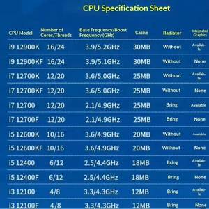 Processeur Core I9 14900K haute performance, 6 Mo de cache, jusqu'à 6,00 GHz, FCLGA1700, CPU pour ordinateur de bureau - Product Image 6