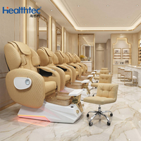 Fauteuils de Pédicure Électriques LED Multifonctionnels Modernes pour Salon de Manucure