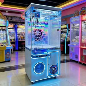 Máquina de garras Baihui para muñecos de peluche de animación, de metal y acrílico, con enchufe universal, operada con monedas para juegos recreativos - Product Image 5
