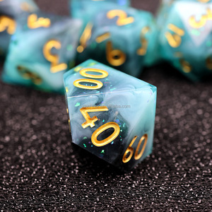 Custom RPG <strong>Dice</strong> 7 Pieces <strong>Set</strong> Board Games Sharp Edge <strong>Dice</strong> Resin DND <strong>Dice</strong> <strong>Set</strong> for Dungeons and Dragons Role Playing Table Game - Product Image 4