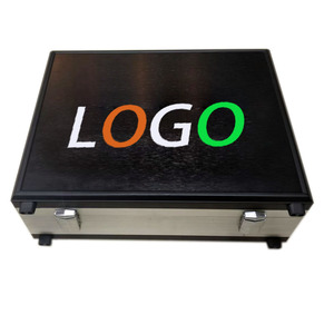 Boîte à outils brevetée en alliage d'aluminium avec bouchons Boîte à instruments Boîte à outils de stockage de matériel <span class=keywords><strong>Valise</strong></span> avec éponge - Product Image 4