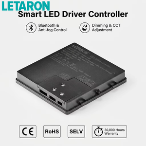 <span class=keywords><strong>Specchio</strong></span> da <span class=keywords><strong>Bagno</strong></span> Antiappannamento con Driver LED Integrato Classe II, 120V 60Hz, Dimmerabile DALI, Interruttore Touch a Colori, Impermeabile IP44 - Product Image 2