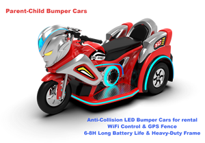 Batterie longue durée de vie de 6 à 8 heures 500W Parent-Enfant Anti-Collision Autos tamponneuses Contrôle WiFi Clôture GPS Cadre en fibre de verre Excellente <span class=keywords><strong>location</strong></span> - Product Image 2