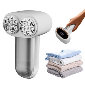 Afeitadora Eléctrica de Doble Cabezal para Telas, Recargable, con Pantalla LED, Mini Afeitadora Portátil para <span class=keywords><strong>Ropa</strong></span>, Removedor de Pelusas Eléctrico - Product Image 1