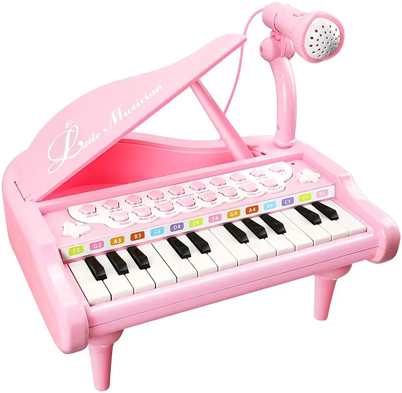 बच्चों के खिलौने प्लास्टिक 24 कीबोर्ड पियानो खिलौना संगीत वाद्ययंत्र