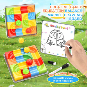 Set di Costruzioni STEM con 24 Pezzi, Pista per Palline, Puzzle per Bambini, Palle Bilancianti, Tavola da Disegno - Product Image 2