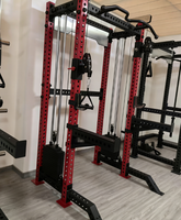 DINUO Modular Commercial Cable Crosser Smith Rack, Máquina de Gimnasio para Entrenamiento de Fuerza con Accesorios Opcionales Compatibles