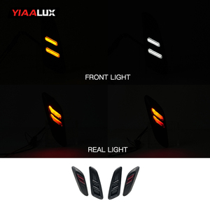 รถจักรยานยนต์สกู๊ตเตอร์โคมไฟ LED กลางวันสัญญาณไฟเลี้ยวด้านหน้าด้านหลังสำหรับ Vespa <span class=keywords><strong>Sprint</strong></span> Primavera 125 <span class=keywords><strong>150</strong></span> x ไฟเลี้ยว - Product Image 2
