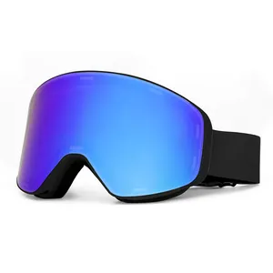 Snowboard Goggles Manufacturers Ski Goggles OEM Custom Logo Wholesale Protective Anti-Fog Magnetic Removable Lens Snowboard Glasses Snow Goggles For Men Women