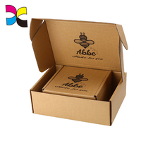 Caja de papel kraft personalizada, cajas de envío de papel corrugado