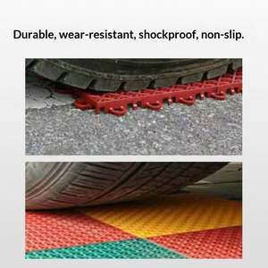 Suelo Suspendido para Interiores/Exteriores para Jardín de Infantes, Cancha de Baloncesto, Baño, Ducha, Tapete Antideslizante Encastrable Elevado 3G - Product Image 3