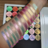 Maquillage longue durée miroitant étincelle fard à paupières ombre unique multichrome caméléon fard à paupières palette haute pigmentation fard à paupières