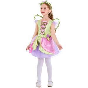 Costume da Gioco XJ - Ali di Farfalla per Halloween - Vestito da Principessa - Costume da Fata Rosa per <span class=keywords><strong>Bambine</strong></span> per Spettacoli Teatrali - Product Image 5