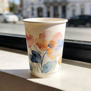 Vasos de Papel Desechables para Café con Logotipo Personalizado, Resistentes al Calor, Reciclables, para Llevar - Product Image 1