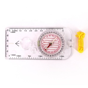 Cắm Trại phụ kiện ngoài trời nhựa rõ ràng baseplate bản đồ la bàn với dây buộc - Product Image 4