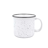 Taza de Cerámica Personalizada con Diseño Moteado, Multicolor, 16 oz, Libre de BPA, Estilo Retro, para Café, Regalo con Logotipo, Venta al por Mayor, para Campamento, Cafetería, Oficina