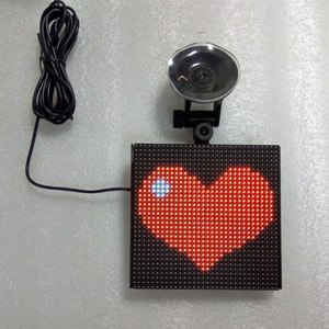 ป้ายไฟ LED ติดหน้ารถยนต์สีเต็มขนาด5นิ้ว x 5นิ้วรีโมทคอนโทรล - Product Image 3