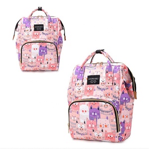 Nuovo design grande <span class=keywords><strong>Mamma</strong></span> Esterno Zaino Da Viaggio per Passeggino Stampato Infermieristica mummia borsa per pannolini zaino - Product Image 3