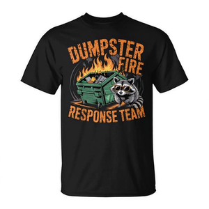 Camiseta con meme de mapache del equipo de respuesta a incendios en contenedores de basura - Product Image 2