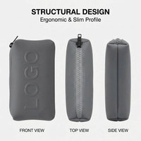 Bolsa de Maquillaje de Neopreno al por Mayor, con Logotipo Personalizado, Impermeable, para Cosméticos y Artículos de Aseo, Organizador de Viaje Portátil con Cierre
