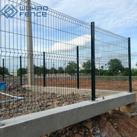 Panneau de clôture de sécurité en treillis soudé incurvé 3D en acier galvanisé de haute qualité, revêtu de PVC, respectueux de l'environnement