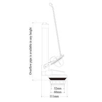 Válvula de descarga única de 2 pulgadas de alta calidad, el mejor tanque de inodoro para baño, Material ABS al por mayor