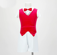 Costumes de danse pour garçons, chemise à manches longues, pantalon long, veste à paillettes, vêtements de danse, tenue de performance, costume de danse