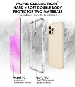 Funda Protectora de Lujo para <span class=keywords><strong>iPhone</strong></span> <span class=keywords><strong>12</strong></span> Pro Max, 17 Air, 16E, 14, 15 Plus, <span class=keywords><strong>12</strong></span>, 13 <span class=keywords><strong>Mini</strong></span>, 11, de TPU Suave y PC Rígido, con Acabado Rosa - Product Image 4