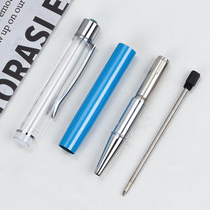 Bolígrafo de punta redonda Bonvada DIY hecho a mano con arena fluida, parte superior de cristal de diamante, material de gel metálico, ancho de escritura de 1.0 mm, tinta negra, China - Product Image 3