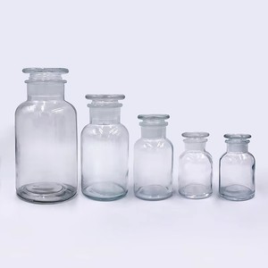 Frascos de Vidrio Transparente de 125 ml, 250 ml y 500 ml para Laboratorio, Farmacia y Boticaria, Botellas para Reactivos con Tapa, Gran Venta - Product Image 1